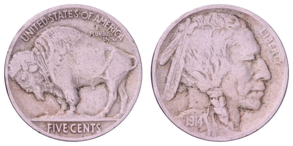 UNITED STATES OF AMERICA 5 cents 1914 / Buffalo Nickel / VF