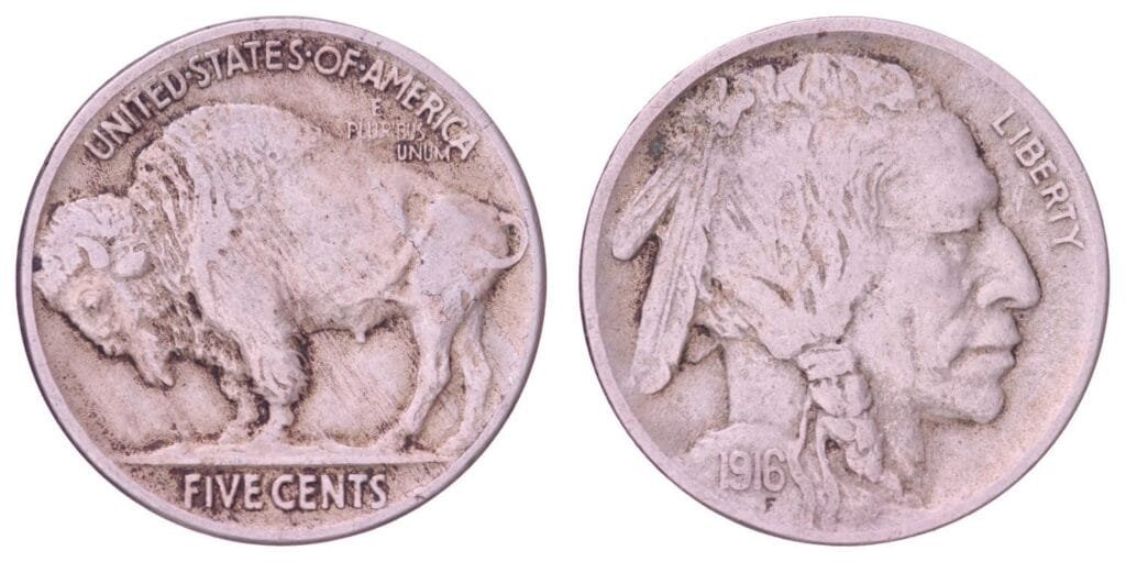 UNITED STATES OF AMERICA 5 cents 1916 / Buffalo Nickel / VF
