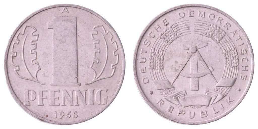 GERMANY 1 pfennig 1968 / East GDR / VF