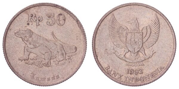 INDONESIA 50 rupiah 1993 VF
