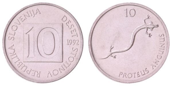 SLOVENIA 10 stotinov 1992 UNC