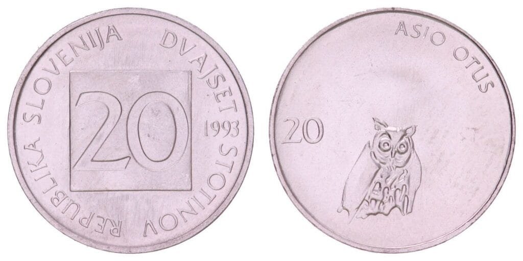 SLOVENIA 20 stotinov 1993 UNC
