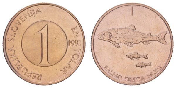 SLOVENIA 1 tolar 1993 UNC