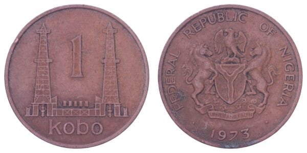NIGERIA 1 kobo 1973 VF