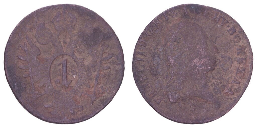 AUSTRIA 1 kreuzer 1800S F