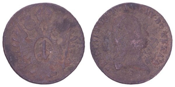 AUSTRIA 1 kreuzer 1800S F