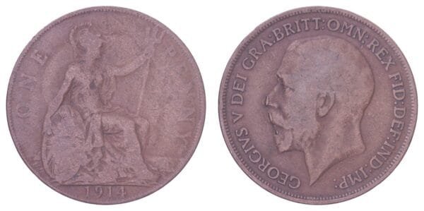 GREAT BRITAIN 1 penny 1914 VF-