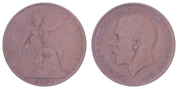 GREAT BRITAIN 1 penny 1921 VF-