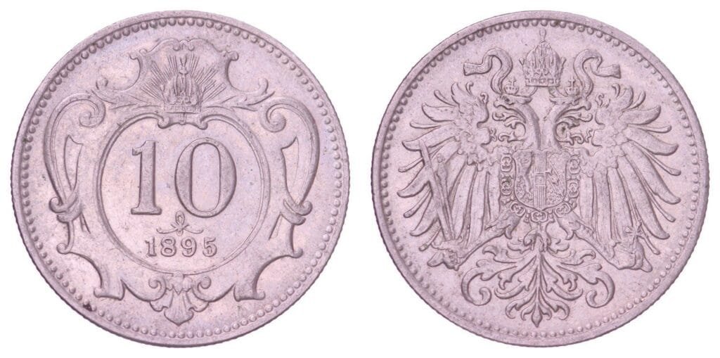 AUSTRIJA 10 helera 1895 VF