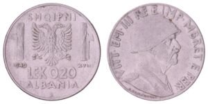 ALBANIA 0.20 lek 1940 / WWII Italian occupation / VF