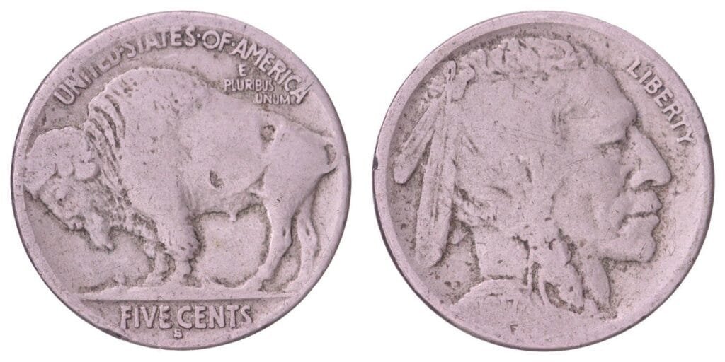 UNITED STATES OF AMERICA 5 cents 1917 / Buffalo Nickel / VF