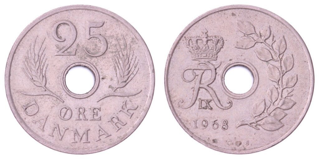 DENMARK 25 ore 1968 VF