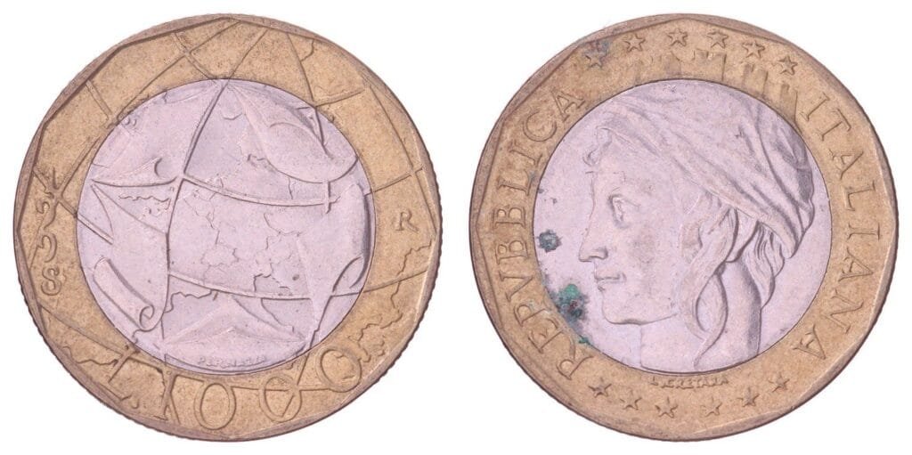 ITALIJA 1000 lira 1998 VF