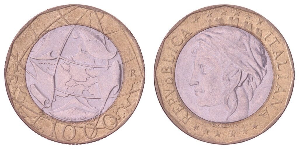 ITALIJA 1000 lira 1997. XF-