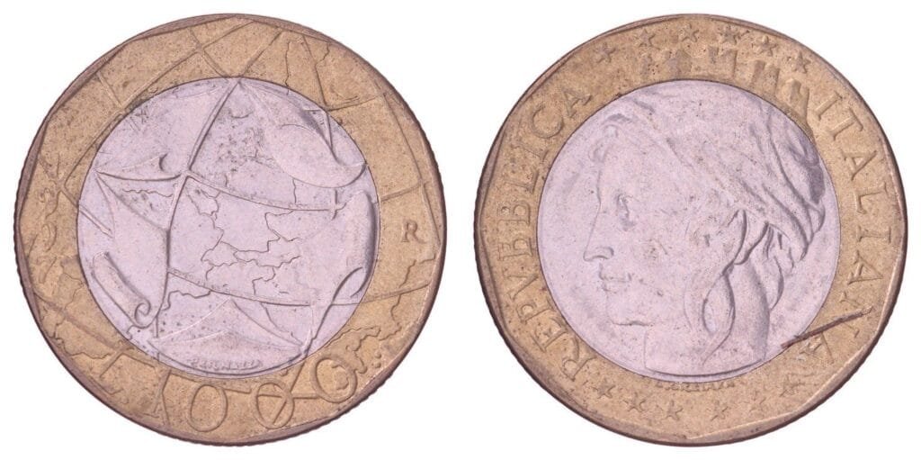ITALIJA 1000 lira 1997. XF-