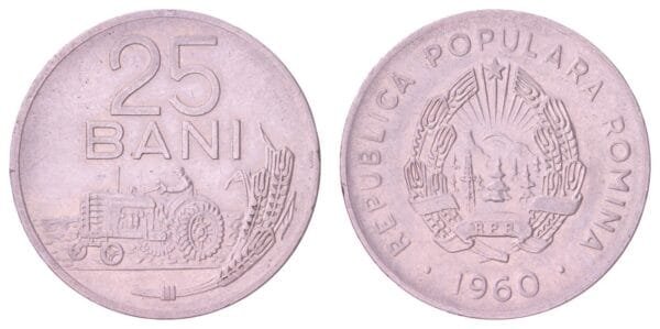 ROMANIA 25 bani 1960 VF