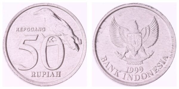 INDONESIA 50 rupiah 1999 XF