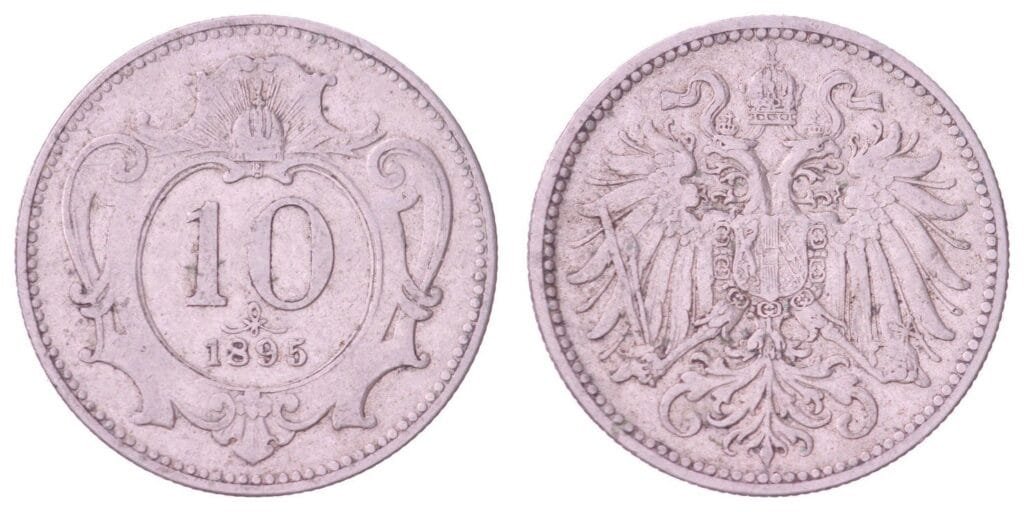 AUSTRIJA 10 helera 1895 VF