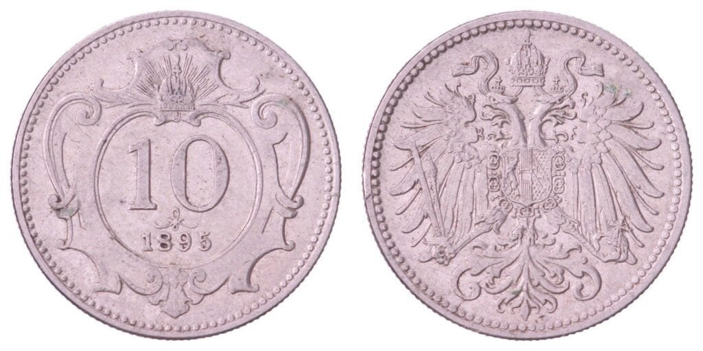 AUSTRIJA 10 helera 1895 VF
