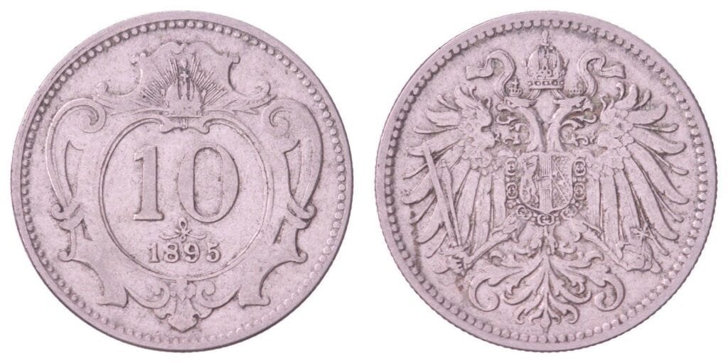 AUSTRIJA 10 helera 1895 VF