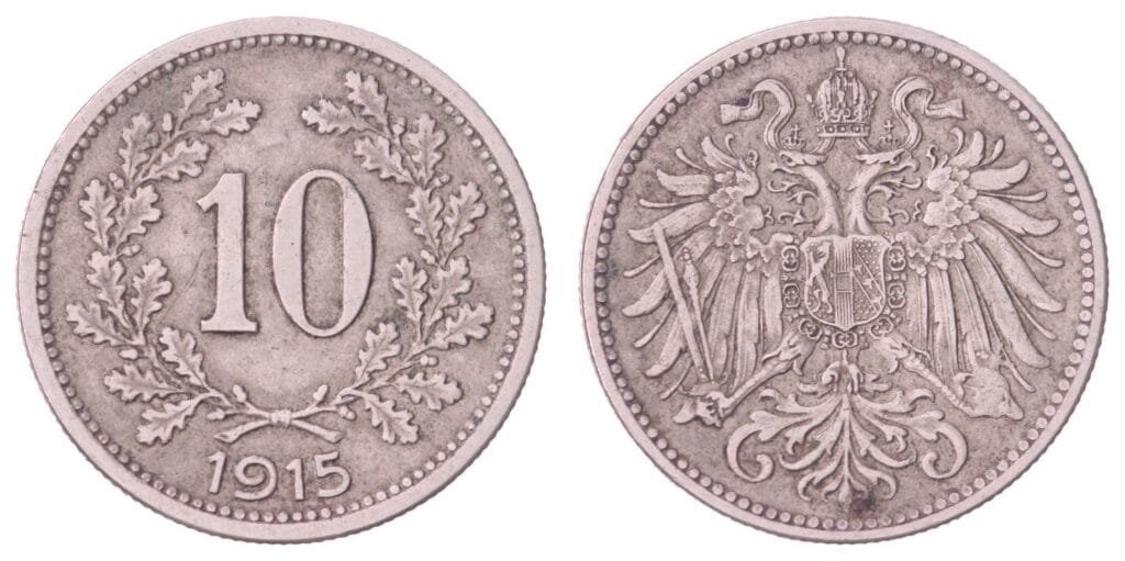 AUSTRIJA 10 helera 1915. / izdanje iz 1. svjetskog rata / VF