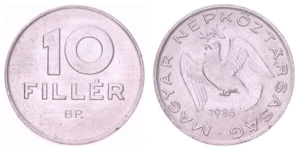 HUNGARY 10 filler 1986 XF