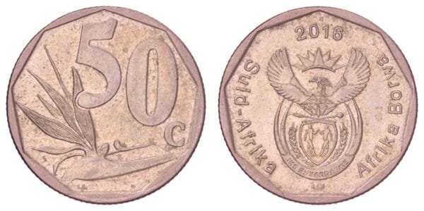 SOUTH AFRICA 50 cents 2016 / Suid-Afrika - Afrika Borwa / VF+