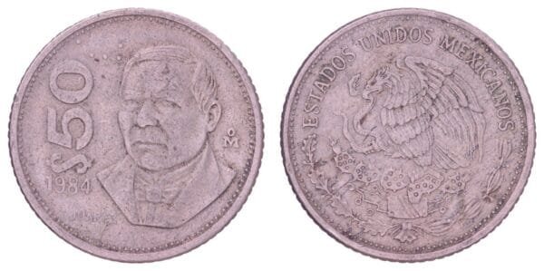 MEXICO 50 pesos 1984 VF