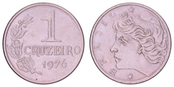BRAZIL 1 cruzeiro 1976 VF