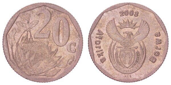 SOUTH AFRICA 10 cents 2003 / Aforika Borwa / VF+