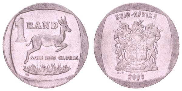 SOUTH AFRICA 1 rand 2000 / Suid-Afrika / VF+