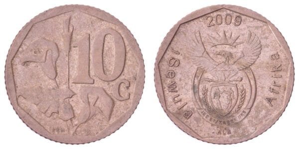 SOUTH AFRICA 10 cents 2009 / iSewula Afrika / VF