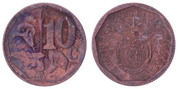 SOUTH AFRICA 10 cents 2014 / Ningizimu Afrika / VF