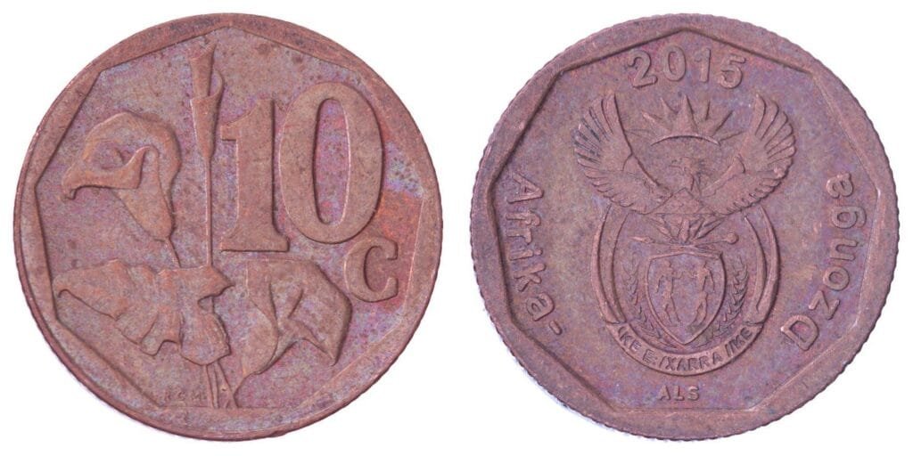 SOUTH AFRICA 10 cents 2015 / Afrika-Dzonga / VF
