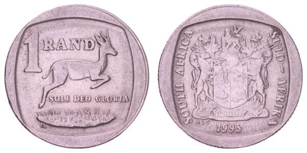 SOUTH AFRICA 1 rand 1995 / South Africa - Suid-Afrika / VF