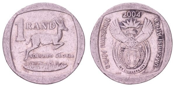 SOUTH AFRICA 1 rand 2004 / iNingizimu Africa / VF