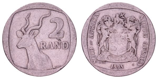 SOUTH AFRICA 2 rand 1995 / South Africa - Suid-Afrika / VF