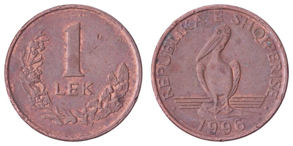 ALBANIA 1 lek 1996 VF