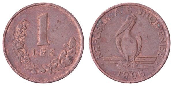 ALBANIA 1 lek 1996 VF
