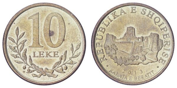 ALBANIA 10 leke 2013 XF