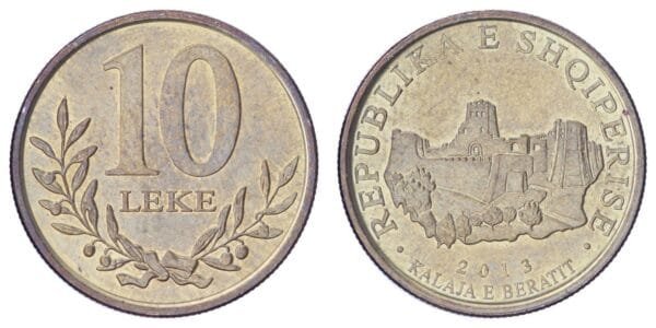 ALBANIA 10 leke 2013 XF