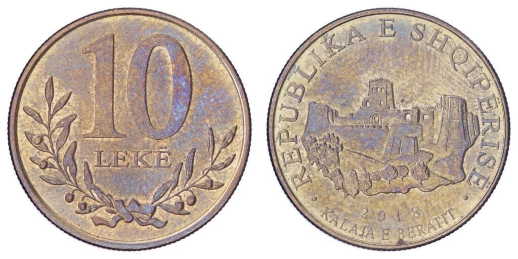 ALBANIA 10 leke 2018 XF