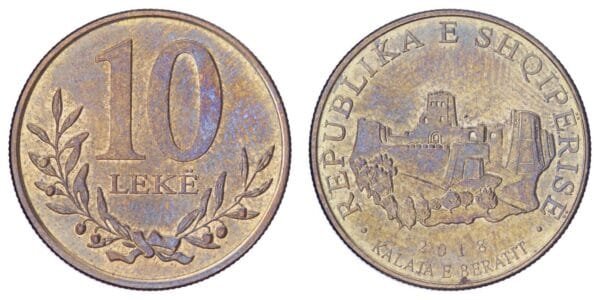 ALBANIA 10 leke 2018 XF