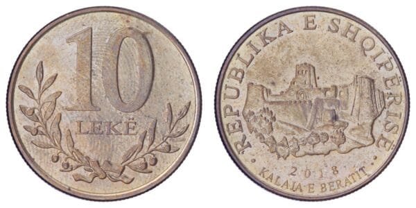 ALBANIA 10 leke 2018 XF