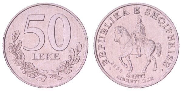 ALBANIA 50 leke 2000 XF