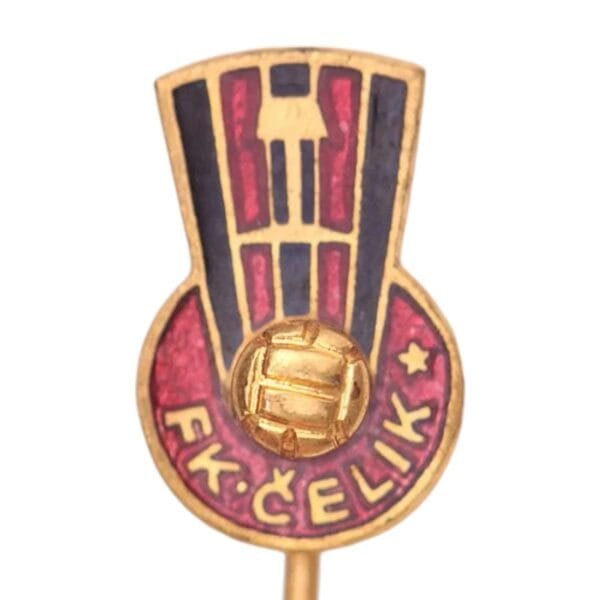 YUGOSLAVIA Bosnia and Herzegovina / Zenica / Čelik Football Club / soccer / vintage enameled lapel pin