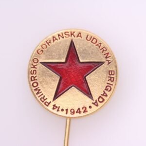 YUGOSLAVIA Primorje – Gorski Kotar Storm Brigade / WWII Partisans / vintage lapel pin