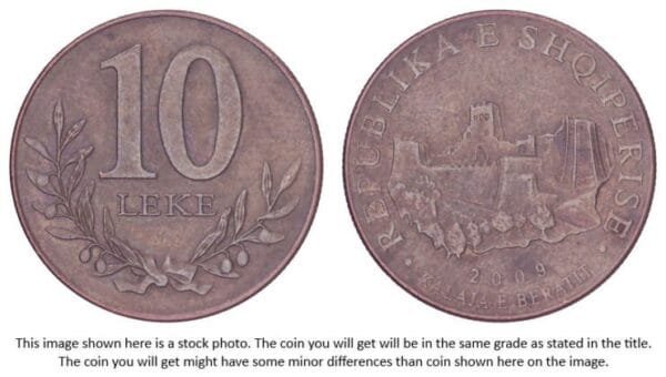 ALBANIA 10 leke 2009 VF