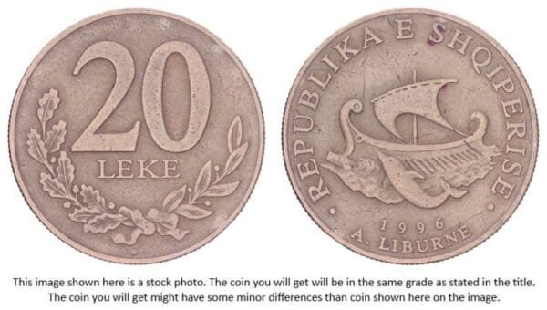 ALBANIA 20 leke 1996 VF