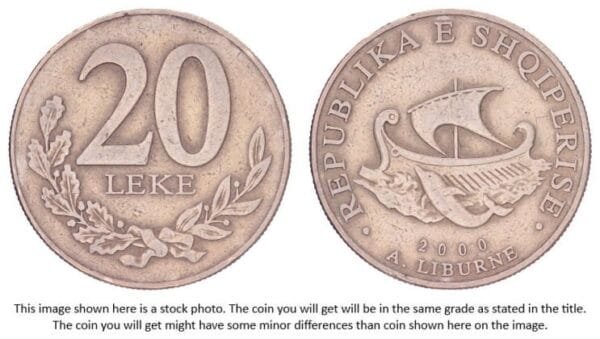 ALBANIA 20 leke 2000 VF
